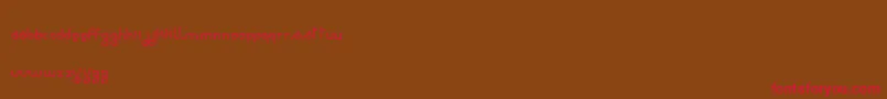 Rondie   Dker Font – Red Fonts on Brown Background