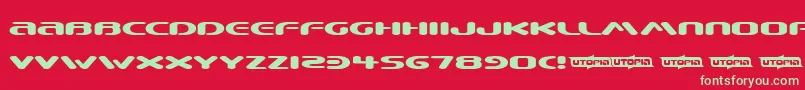 Beware Font – Green Fonts on Red Background