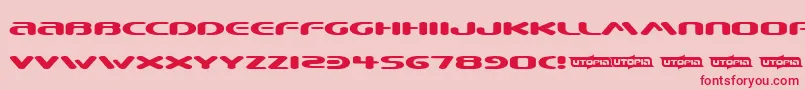 Beware Font – Red Fonts on Pink Background