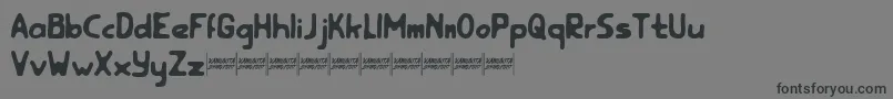 rootfeardemo Font – Black Fonts on Gray Background