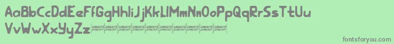 rootfeardemo Font – Gray Fonts on Green Background