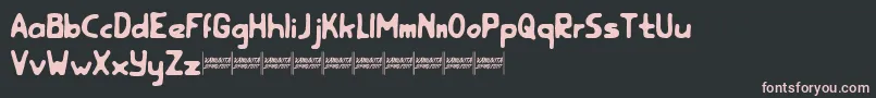 rootfeardemo Font – Pink Fonts on Black Background