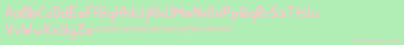 rootfeardemo Font – Pink Fonts on Green Background