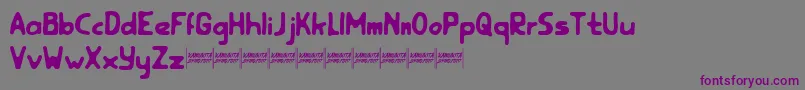 rootfeardemo Font – Purple Fonts on Gray Background