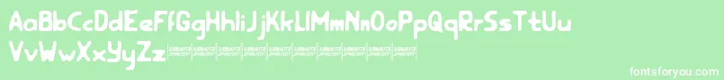 rootfeardemo Font – White Fonts on Green Background