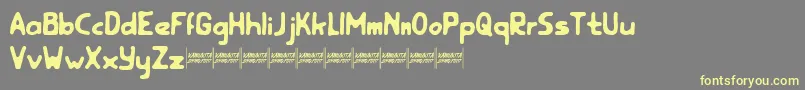 rootfeardemo Font – Yellow Fonts on Gray Background