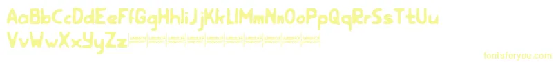 rootfeardemo Font – Yellow Fonts on White Background