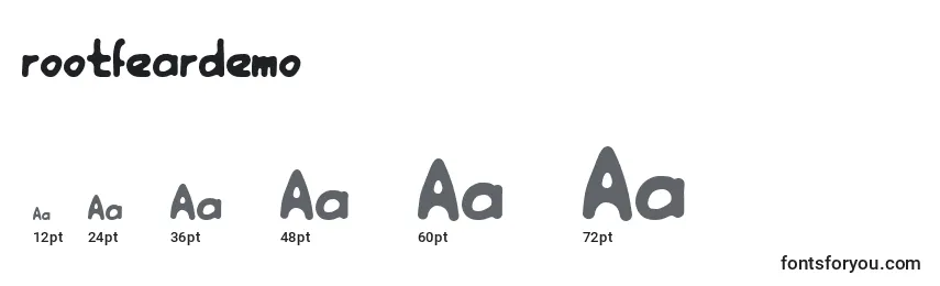 Rootfeardemo Font Sizes