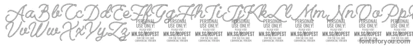 Ropest PERSONAL USE ONLY-Schriftart – Graue Schriften