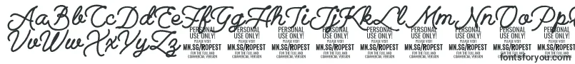 RopestBlack PERSONAL USE ONLY-fontti – Alkavat R:lla olevat fontit