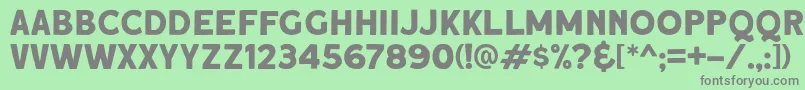 Шрифт Roquen DEMO – серые шрифты на зелёном фоне