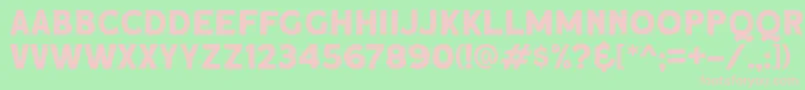 Roquen DEMO Font – Pink Fonts on Green Background