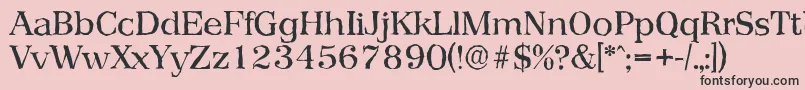 PriamosantiqueRegular Font – Black Fonts on Pink Background