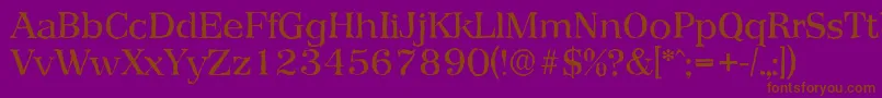 PriamosantiqueRegular Font – Brown Fonts on Purple Background