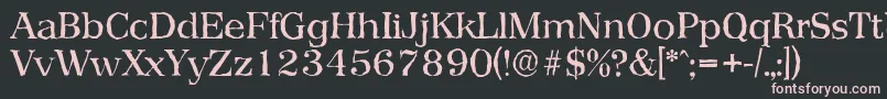 PriamosantiqueRegular Font – Pink Fonts on Black Background