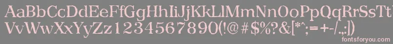 PriamosantiqueRegular Font – Pink Fonts on Gray Background