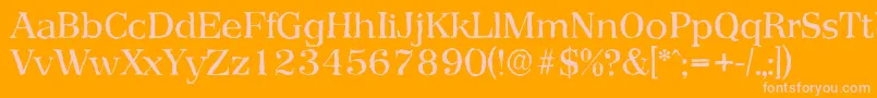 PriamosantiqueRegular Font – Pink Fonts on Orange Background