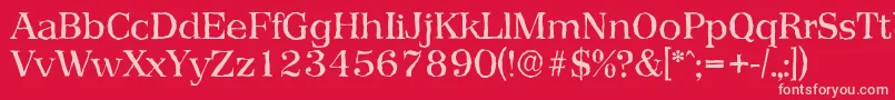 PriamosantiqueRegular Font – Pink Fonts on Red Background