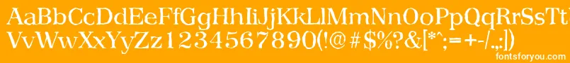 PriamosantiqueRegular Font – White Fonts on Orange Background