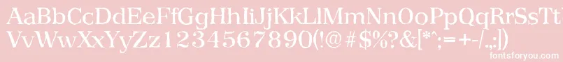PriamosantiqueRegular Font – White Fonts on Pink Background