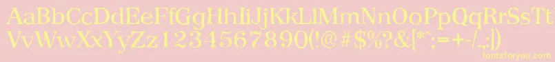 PriamosantiqueRegular Font – Yellow Fonts on Pink Background