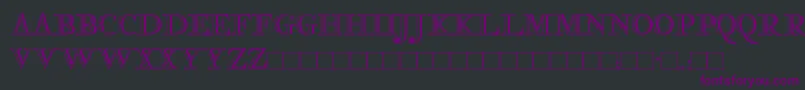 Czcionka ROSART   – fioletowe czcionki na czarnym tle