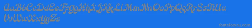 Rose Katrinah Italic Font – Gray Fonts on Blue Background