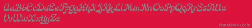 Шрифт Rose Katrinah Italic – серые шрифты на красном фоне