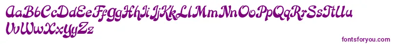 Rose Katrinah Italic Font – Purple Fonts on White Background