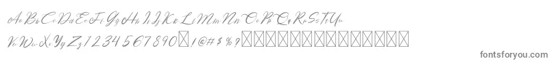 Rose Malow-Schriftart – Graue Schriften auf weißem Hintergrund