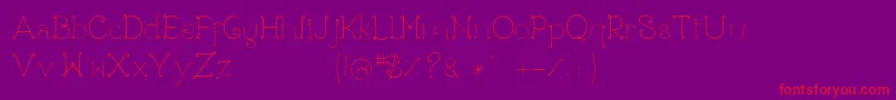 Rose Font – Red Fonts on Purple Background