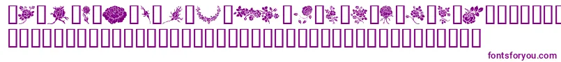 Rosegarden-fontti – violetit fontit