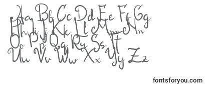 Schriftart Roseline Script