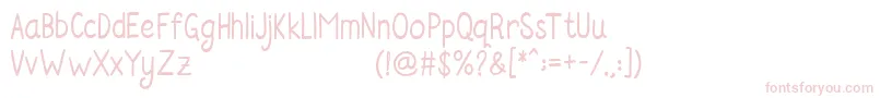フォントRosella Sans – ピンクのフォント