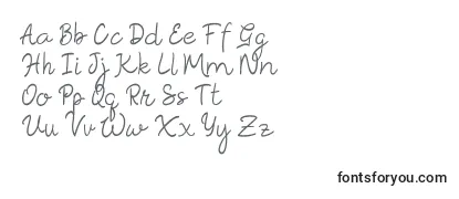 Schriftart Rosella Script