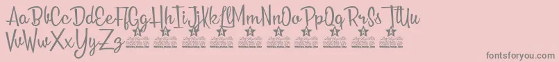 fuente Roses Everywhere Personal Use – Fuentes Grises Sobre Fondo Rosa