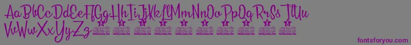More about Roses Everywhere Personal Use Font Roses Everywhere Personal Use Font – Purple Fonts on Gray Background