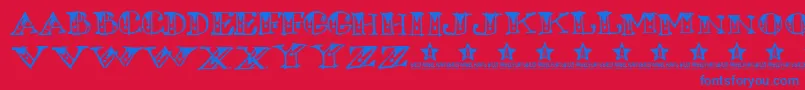 ROSETAT TRIAL    Font – Blue Fonts on Red Background