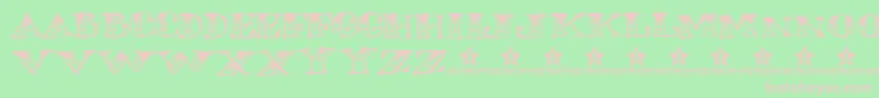 ROSETAT TRIAL    Font – Pink Fonts on Green Background