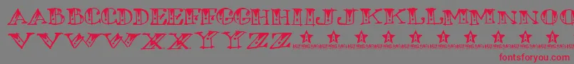 ROSETAT TRIAL    Font – Red Fonts on Gray Background