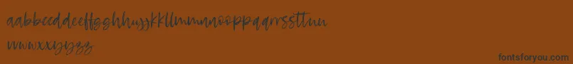 RosettaColor Font – Black Fonts on Brown Background