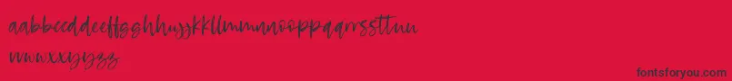 RosettaColor Font – Black Fonts on Red Background