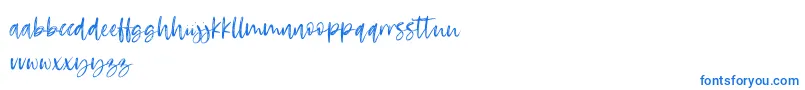 RosettaColor Font – Blue Fonts on White Background