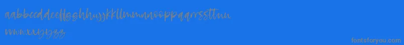RosettaColor Font – Gray Fonts on Blue Background