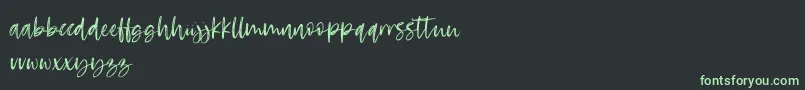 RosettaColor Font – Green Fonts on Black Background