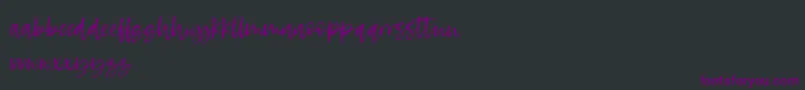 RosettaColor Font – Purple Fonts on Black Background