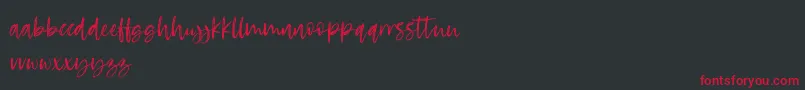 RosettaColor Font – Red Fonts on Black Background