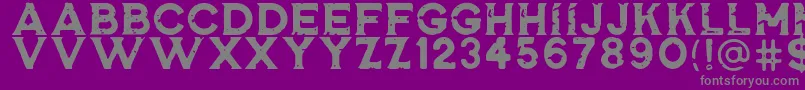 RosewellBlackRGH Font – Gray Fonts on Purple Background