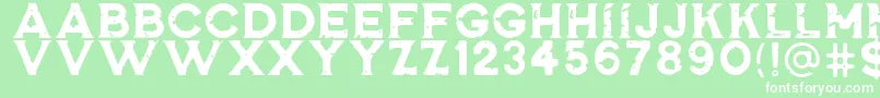 RosewellBlackRGH Font – White Fonts on Green Background