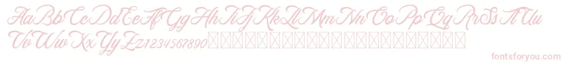 RosewellScriptDemo Font – Pink Fonts on White Background